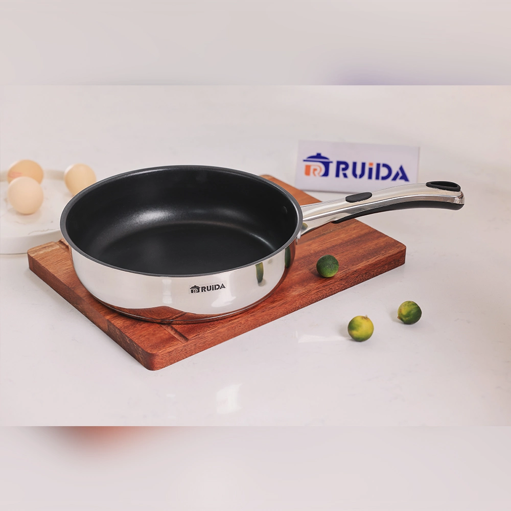 Good Quality Stainless Steel Frypan Pan Frying, Boiling, and Stir Frying All in One