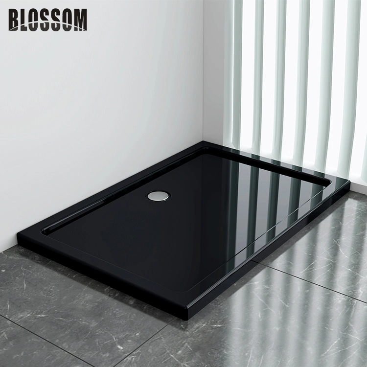 Black Corner Shower Tray Shower Pan for Bathroom Shower Rooms