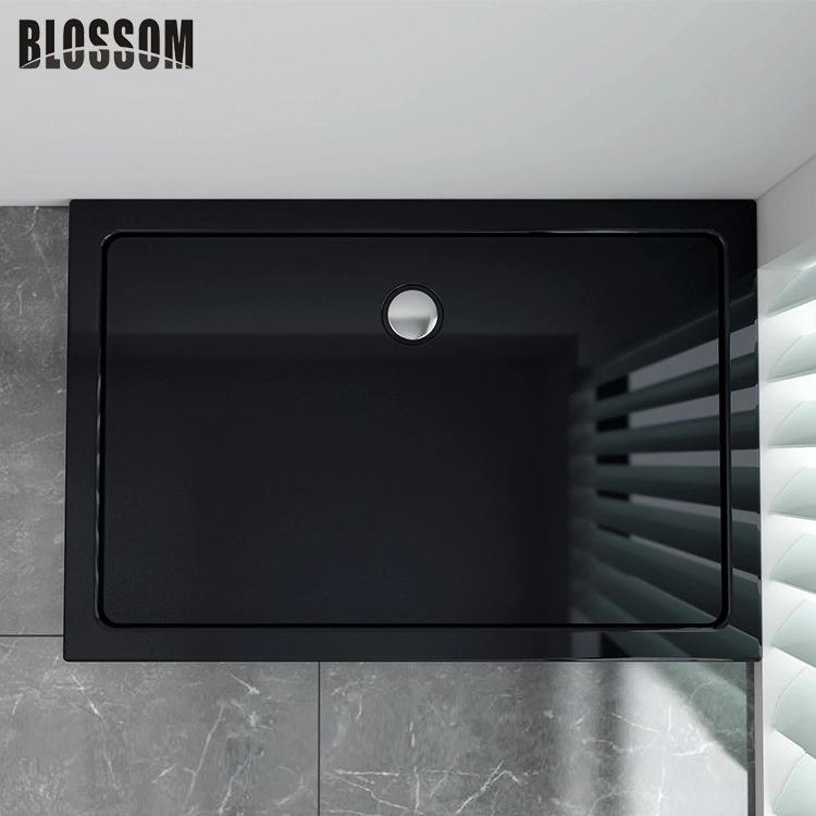 Black Corner Shower Tray Shower Pan for Bathroom Shower Rooms