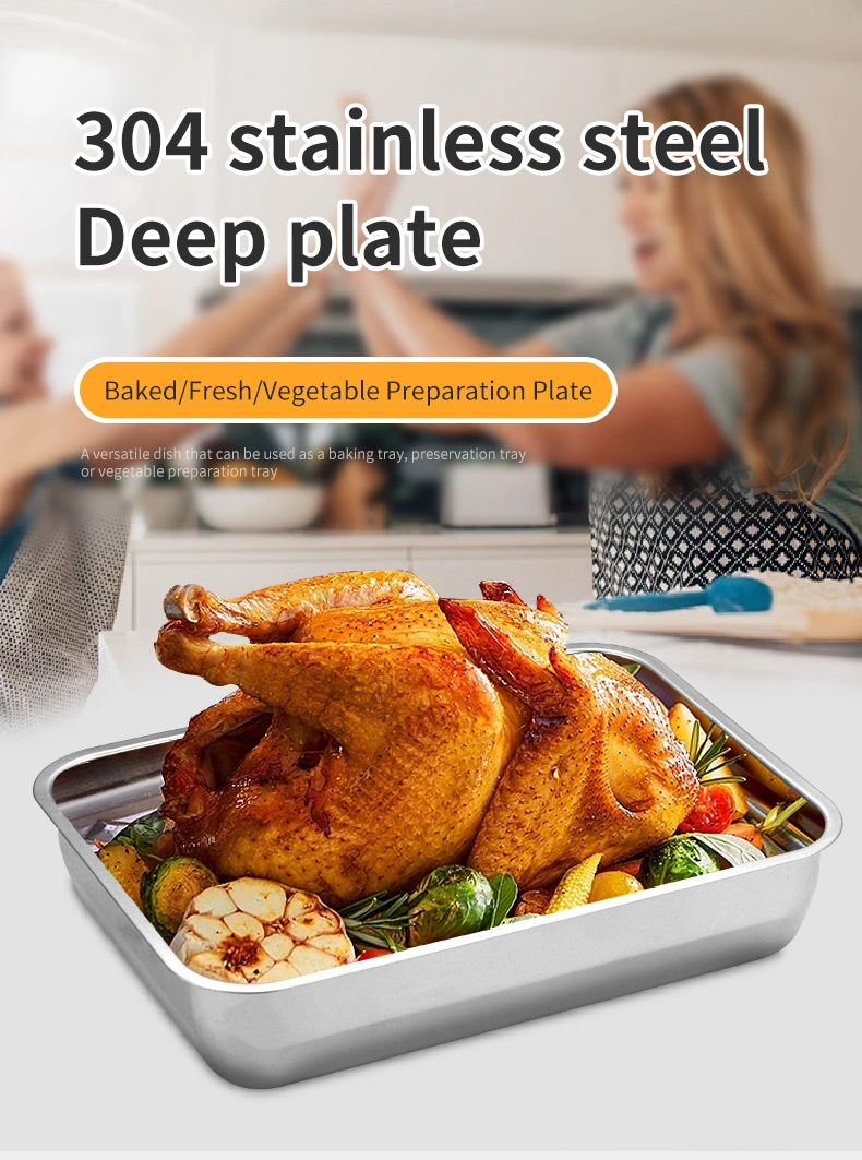 Non Toxic Stainless Steel Tray for Commercial Caterers &amp; Canteens