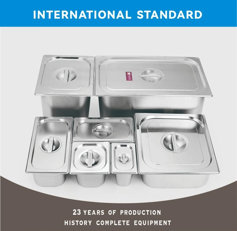 Restaurant Equipment Kitchen Food Container Set Gastronorm Stainless Steel Gn Pan