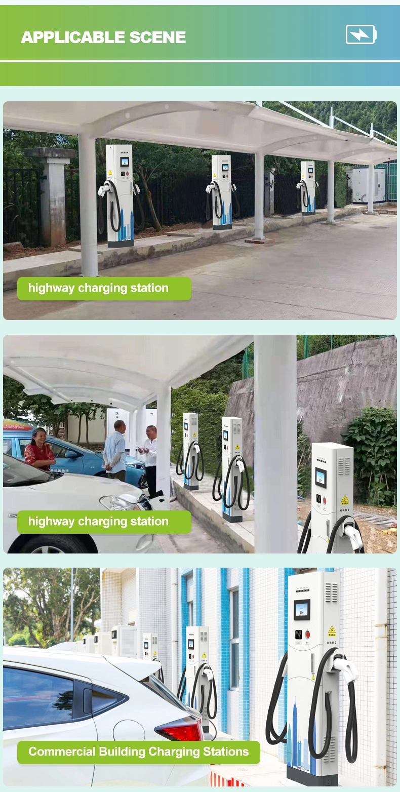 Split Type DC APP Control EV Charger Factory Manufacturer Ocpp CCS2 CCS1 Gbt Ten Guns 200A Fast Electric Car Charging Station