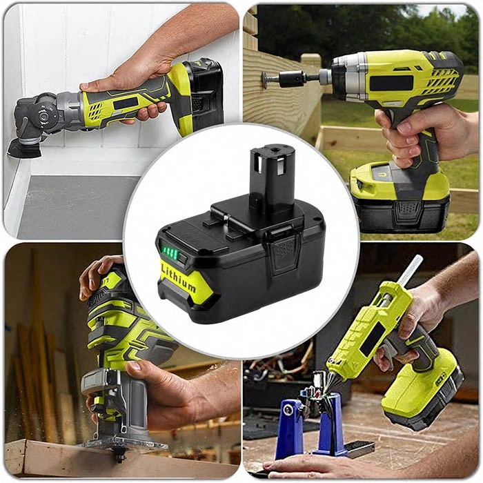 High Capacity Rechargeable Power Tool 5ah 5000mAh for Ryobi Battery 18V Noe+