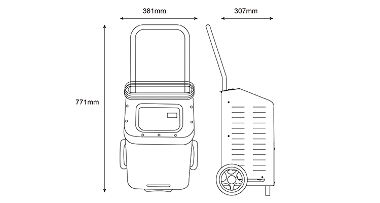 Tonny 12V/40A, 24V/20A Wheeled Automatic Car Battery Charger with 200 AMPS Engine Starting Power