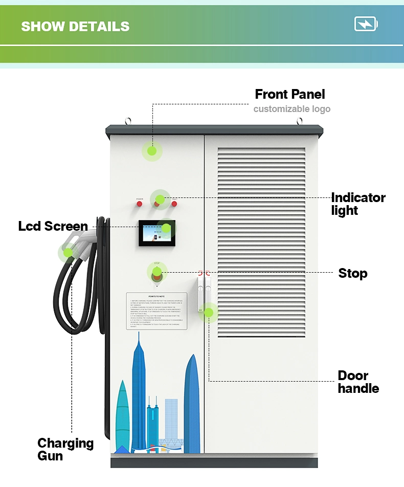 DC Fast EV Charger 360kw Double Guns Electric Vehicle Charging Station