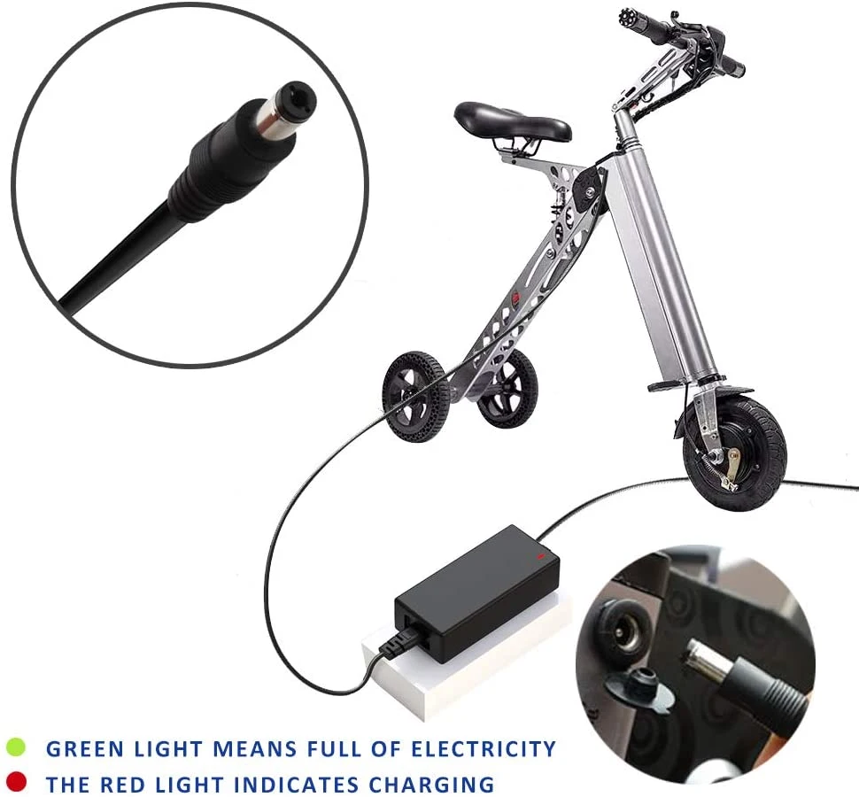 Electric Bikes Battery Charger 42V 2A for Bike and Adult Scooters