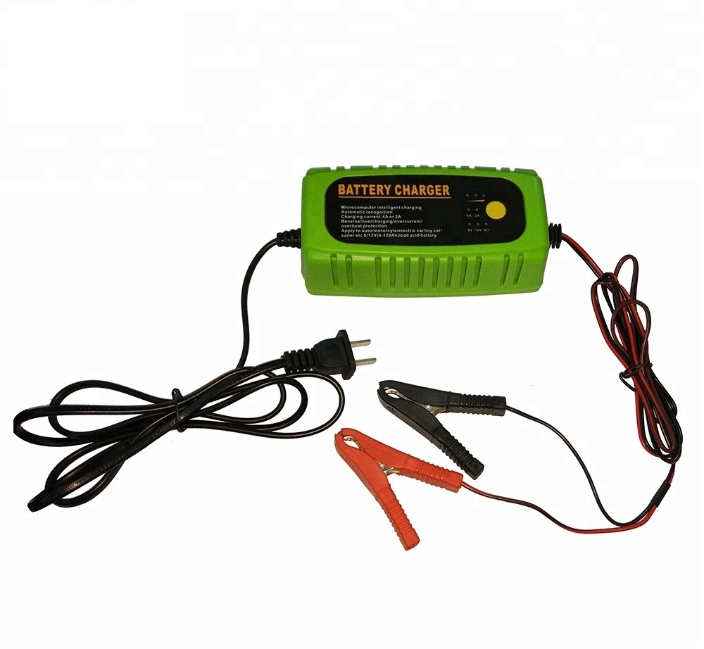 Portable 12V or 6V Car Battery Charger Intelligent Smart Battery Charger