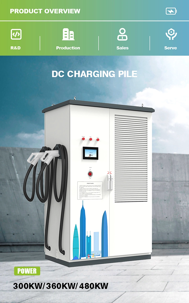 DC Fast EV Charger 360kw Double Guns Electric Vehicle Charging Station