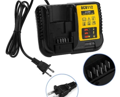  Cargador de litio Cargador Dewalt 10.8-20V Li-ion con carga de batería de herramientas eléctricas DCB112 Dcb Dcb200R105 Cargador Dewalt