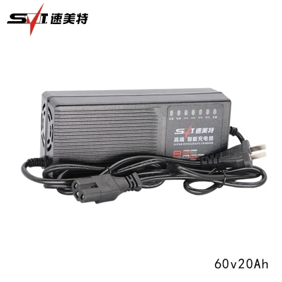 cargador de batería de plomo ácido 60V20Ah cargador de batería inteligente