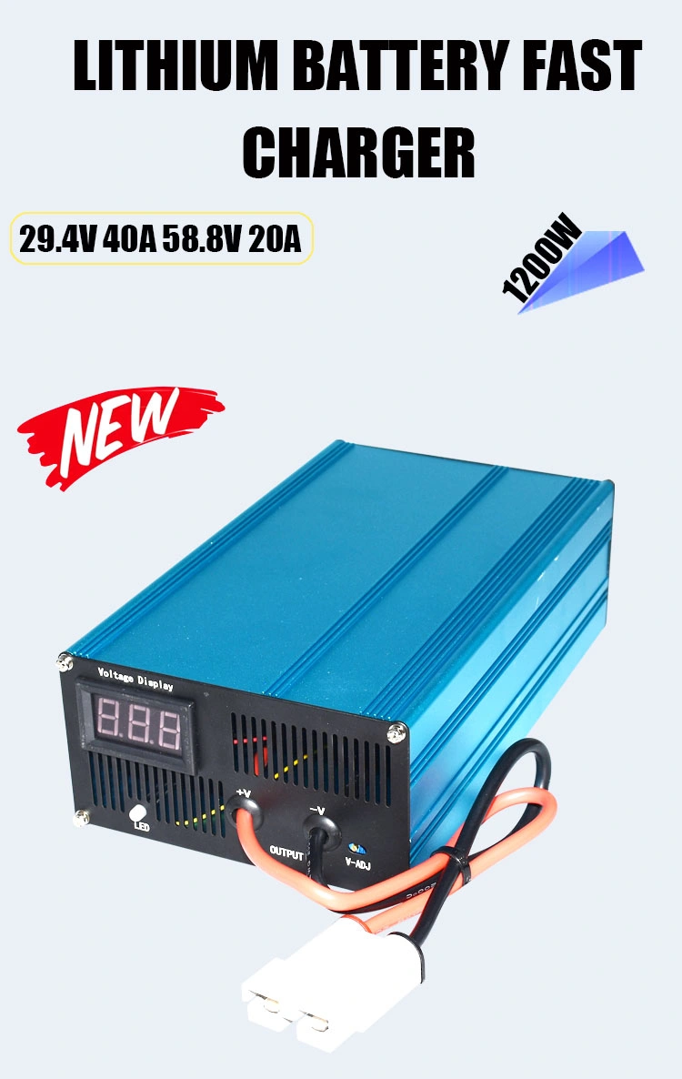 DC Battery Charger Fast Charger for Lead-Acid Batteries in Electric Vehicles 43.5V 24.3A