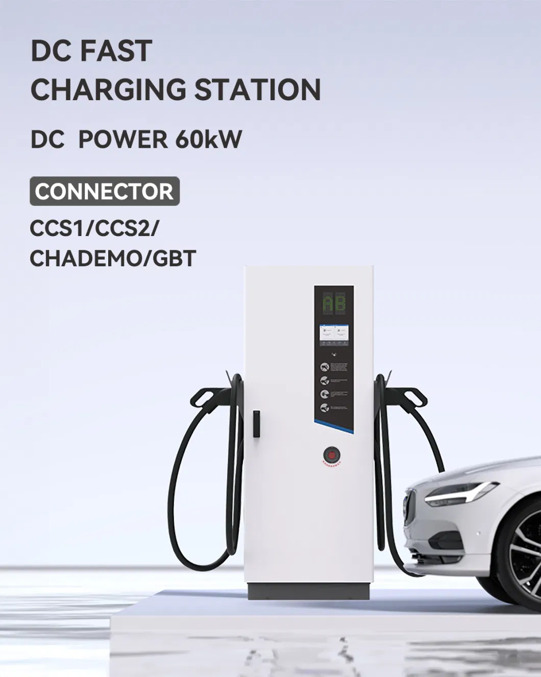 Soonplus Electric Vehicle Bus Charging Station with CCS Combo Connector 60kw EV Charger