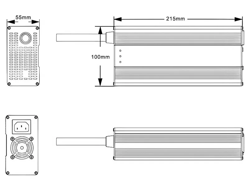 600W Military-Grade Batteries Chargers 21.6V/21.9V 25A 27A Chargers Adapters for 6s 18V 19.2V LiFePO4 Energy Storage Battery