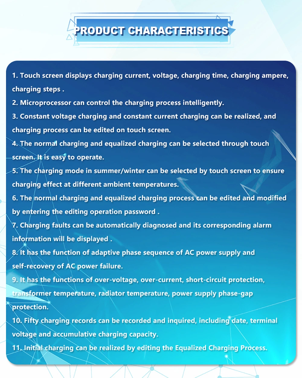 Single /Three Phase Thyristor /Rectifier/ Industrial Battery Charger