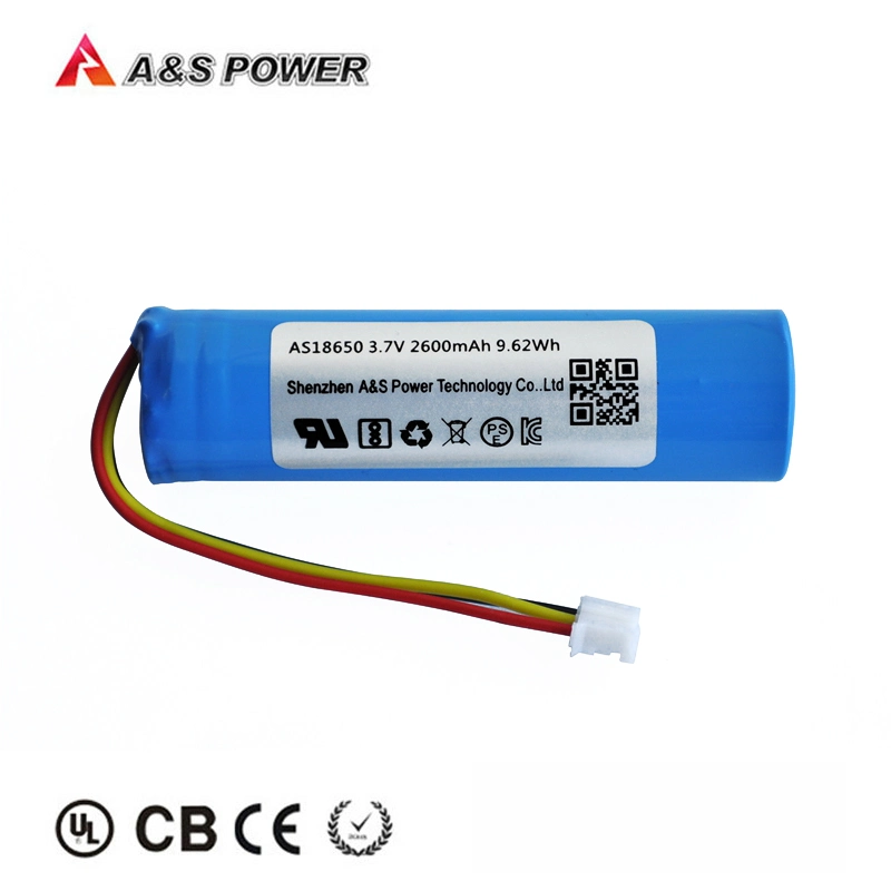 UL2054 Kc Bis CB Approval Rechargeable 18650 Lithium Ion Battery 2600mAh 3.7V Battery