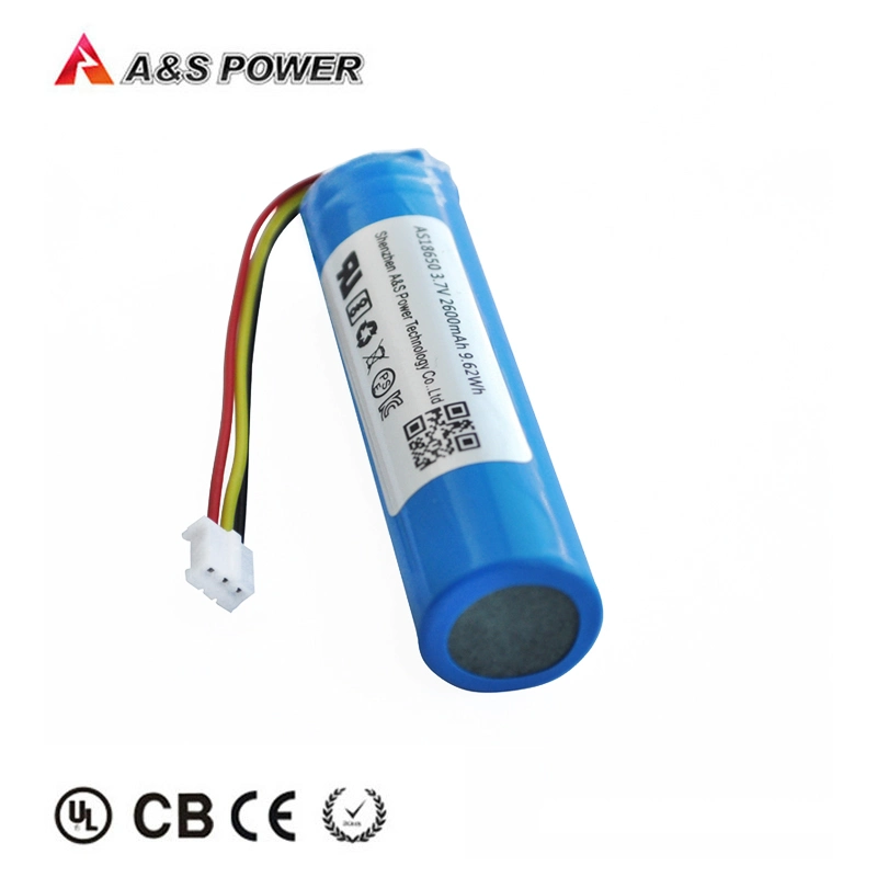 UL2054 Kc Bis CB Approval Rechargeable 18650 Lithium Ion Battery 2600mAh 3.7V Battery