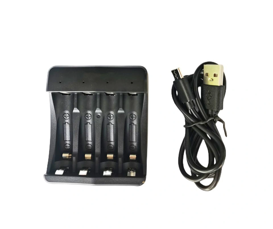 4slot Battery Charger Universal Lithium and NiMH Battery Charger for AA AAA 18650 Batteries