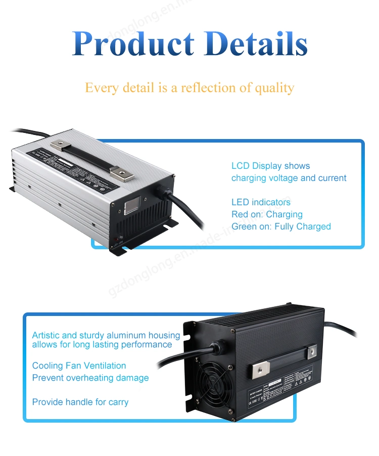 1500W Li-ion 12V 45A Battery CE RoHS Charger 12.6V 16.8V