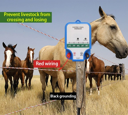 Electric Fence for Cattle Horses Sheep and Pigs Farm Fencing Charger Solar 12V Power Supply