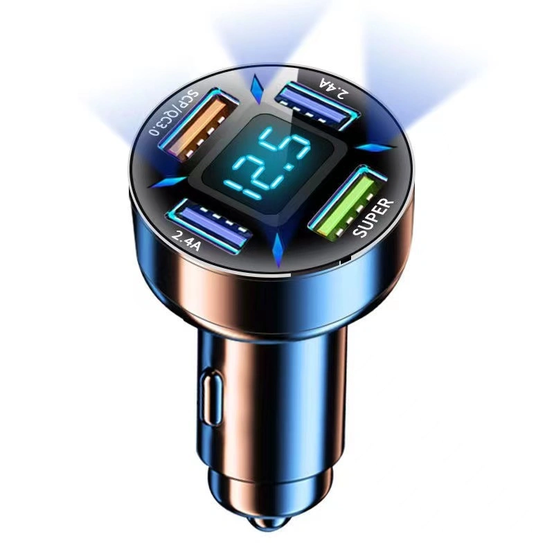 4 USB Car Charger Input 12V/24V Output QC3.0 Super Pd