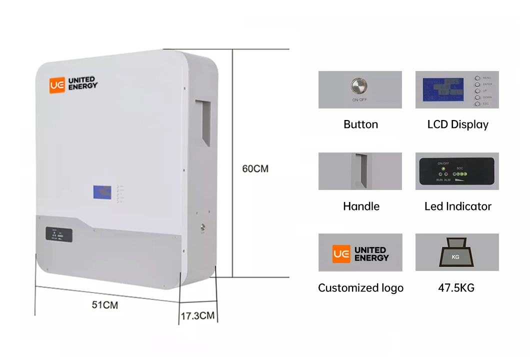 51.2 Volt Battery Lithium Ion 48 Volts 200ah Solar Smart BMS Batteries