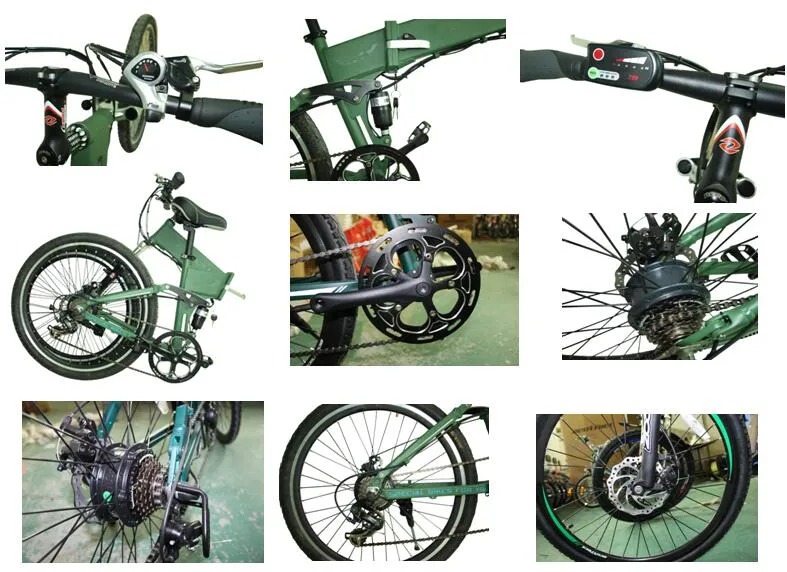 Big Power Hummer Battery Powered Folding Mountain E Bike