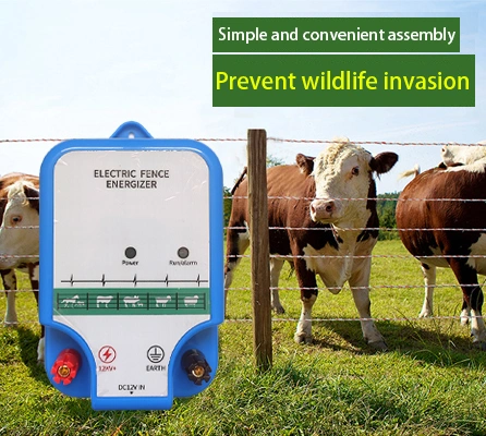 Electric Fence for Cattle Horses Sheep and Pigs Farm Fencing Charger Solar 12V Power Supply