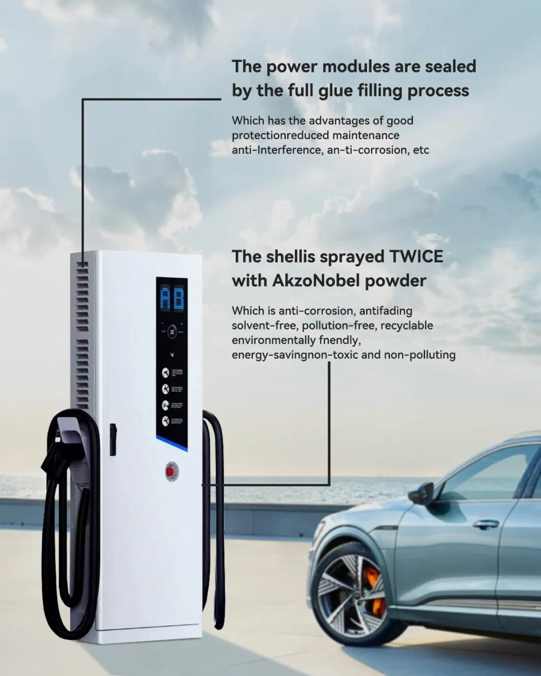 Soonplus Electric Vehicle Bus Charging Station with CCS Combo Connector 60kw EV Charger