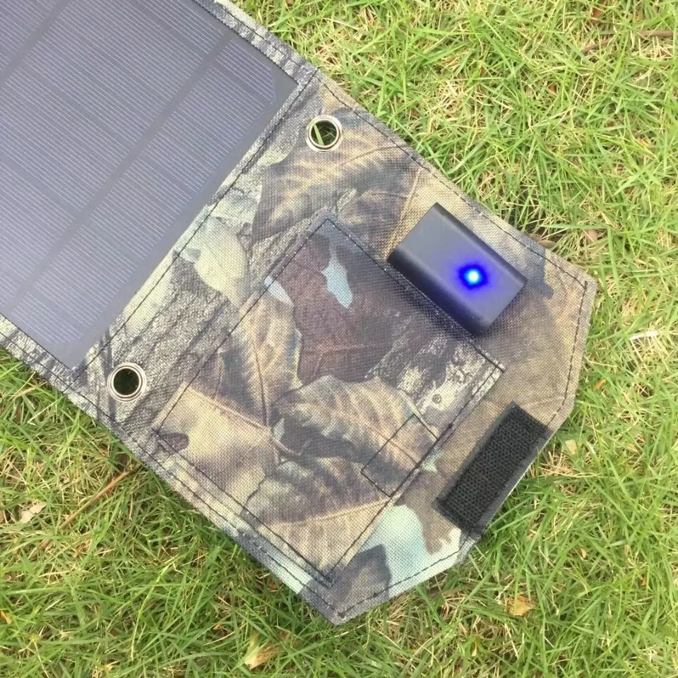 15W Foldable Solar Panel USB Portable Mobile Phone Car Battery Folding Solar Charger Agent Price