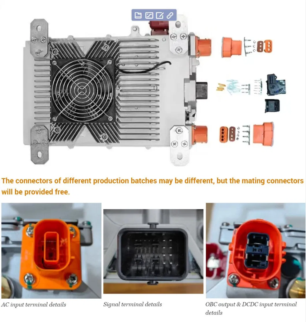 6600W Electric City Bus Charger 1.5/2kw Dcdc Converter Air Cooling Combo Obc