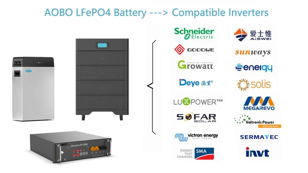 48 Volt 50ah 100ah 200ah 2.4kwh 5kwh 10kwh LiFePO4 Battery for Solar Battery Ion Lithium Packs 48V