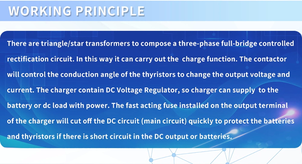 High Frequency Single or Three Phase Thyristor/ Rectifier/Industrial Battery Charger