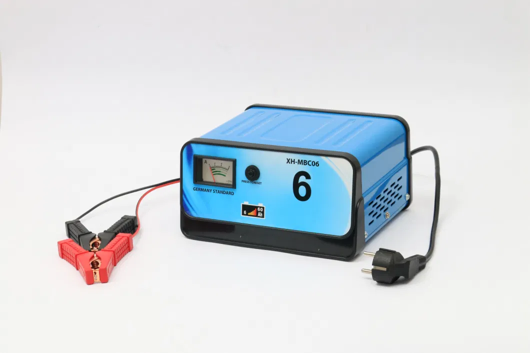 Car Battery Charger for Sealed Acid Lead Battery in Metal Case