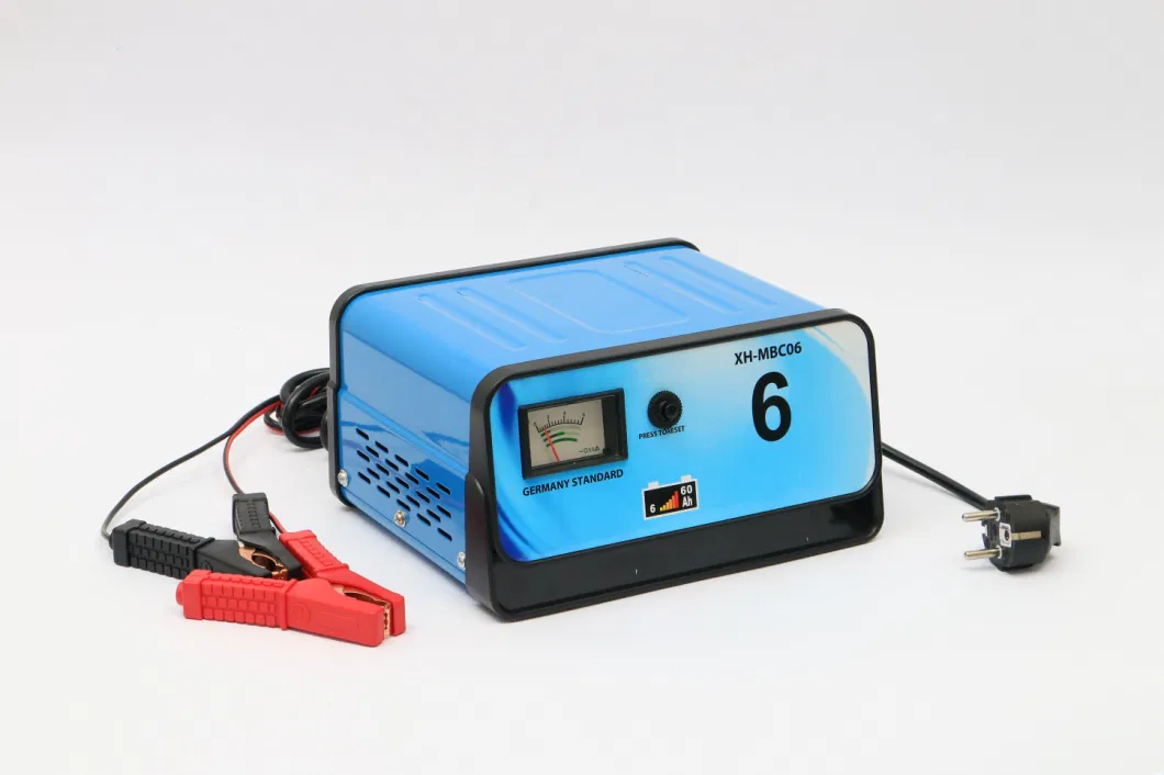 Car Battery Charger for Sealed Acid Lead Battery in Metal Case