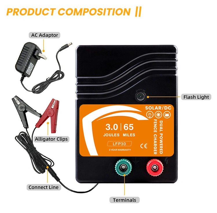 Lydite Dual Purpose electric Fence Energizer Fence Charger