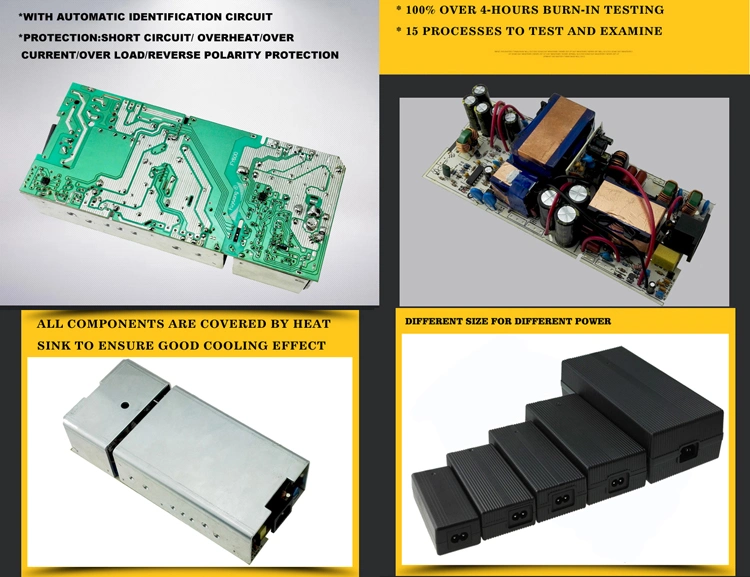 DC 12V/24V/36V/48V Universal Marine/Military/Industrial/Automotive Lead Acid Intelligent Smart Battery Charger 6A-10A-20A-30A