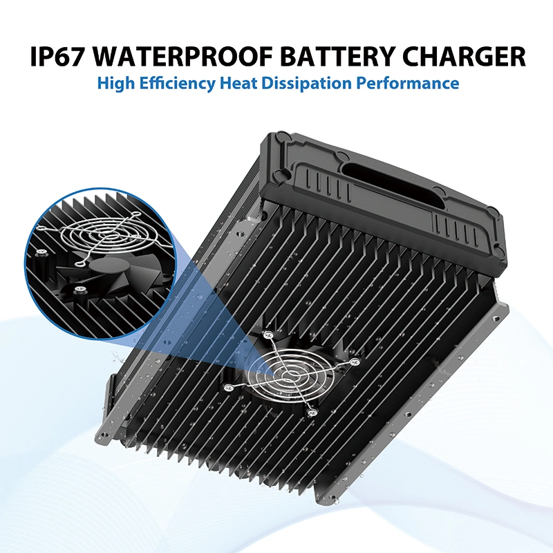 20 AMP 3 Bank Waterproof Marine Battery Charger for AGM, Wet, Lithium and Deep-Cycle Batteries