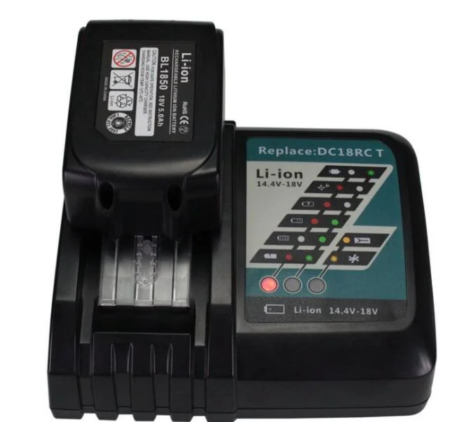 Battery Charger for Makitas Li-ion 14.4-18V Power Tools Battery with LED Screen DC18rd Bl1860 Bl1840 Bl1850 Bl1830 Bl1815