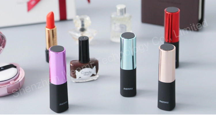 Remax Lipstick 2400mAh Mini Paver Portable 18650 Batteries External Charger