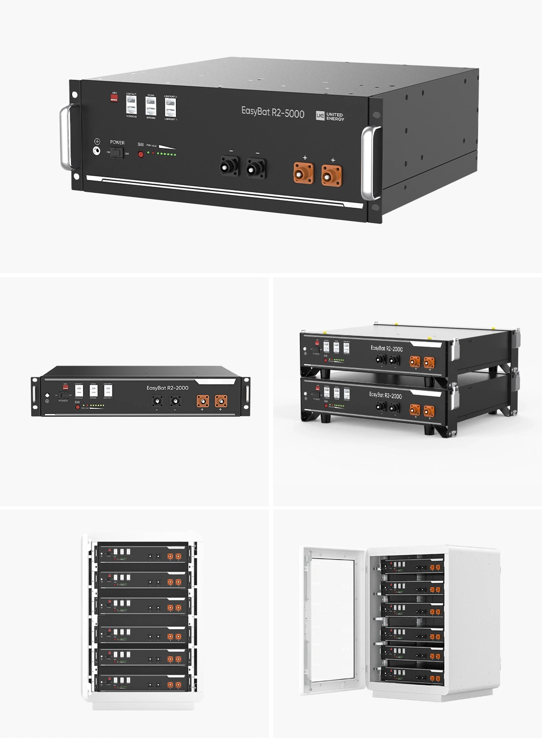 Ue Lithium Ion Battery Rack Pack 48 Volt 100ah LiFePO4 Battery for Energy Storage