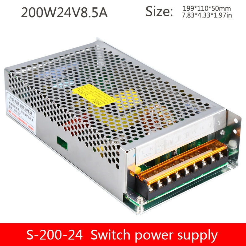 S-200-24 200W 24V 8.3A Meanwell Style Single Output Switching Power Supply