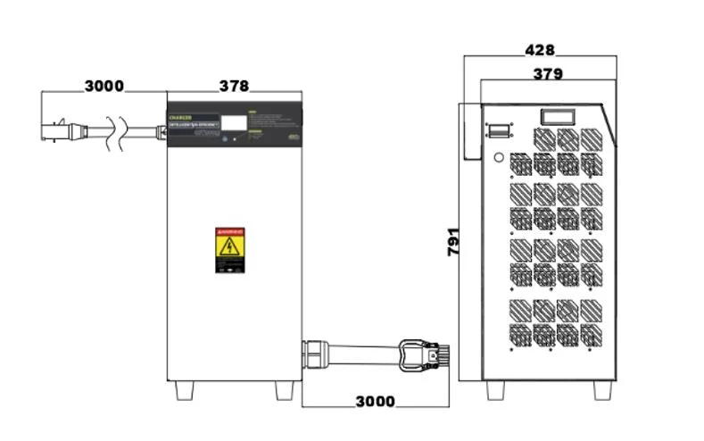 Super-Fast Lithium/Lead Acid Battery Charger 24000W 153.6V 150A Heli/Toyota/Linde/Tesla/Yingli