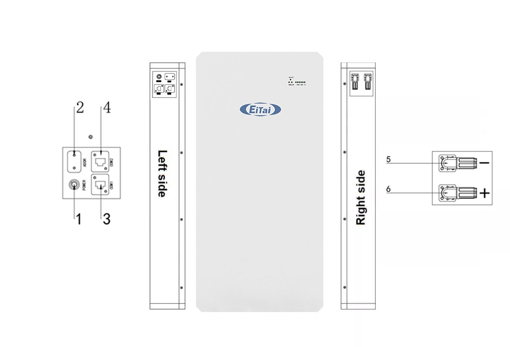 Eitai 48V LiFePO4 200ah 280ah Phosphate Storage 9.6kwh BMS Ion Lithium Batteries