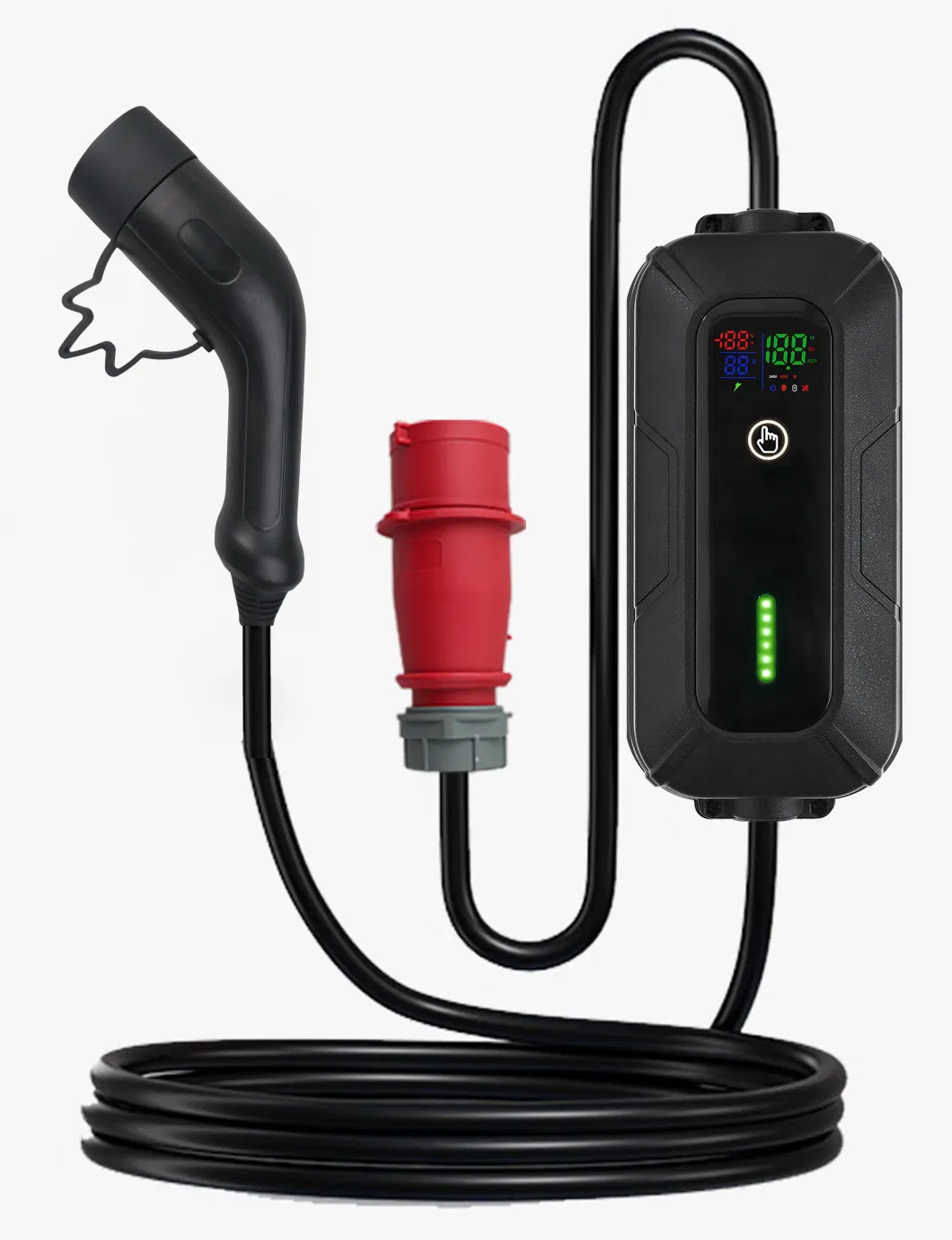 IP66 Portable Max. 22kw 13/16/20/32A Adjustable Current Electric Vehicle Car Charger