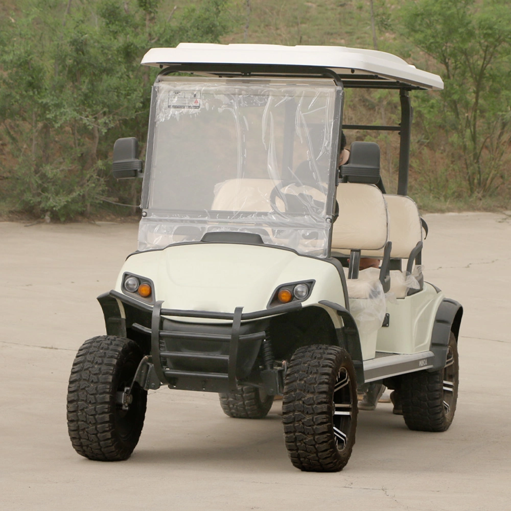 Hongchangda Electric Golf Cart 2+2 Seats 4 Wheels Club Car for Sighting with 48V 72V Fast Charger