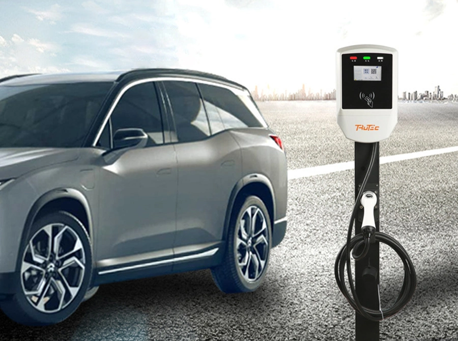 7kw AC Car Charging Pile EV Charger for Electric Vehicles Fast Charging Station with Tesla Car Charger China Supply