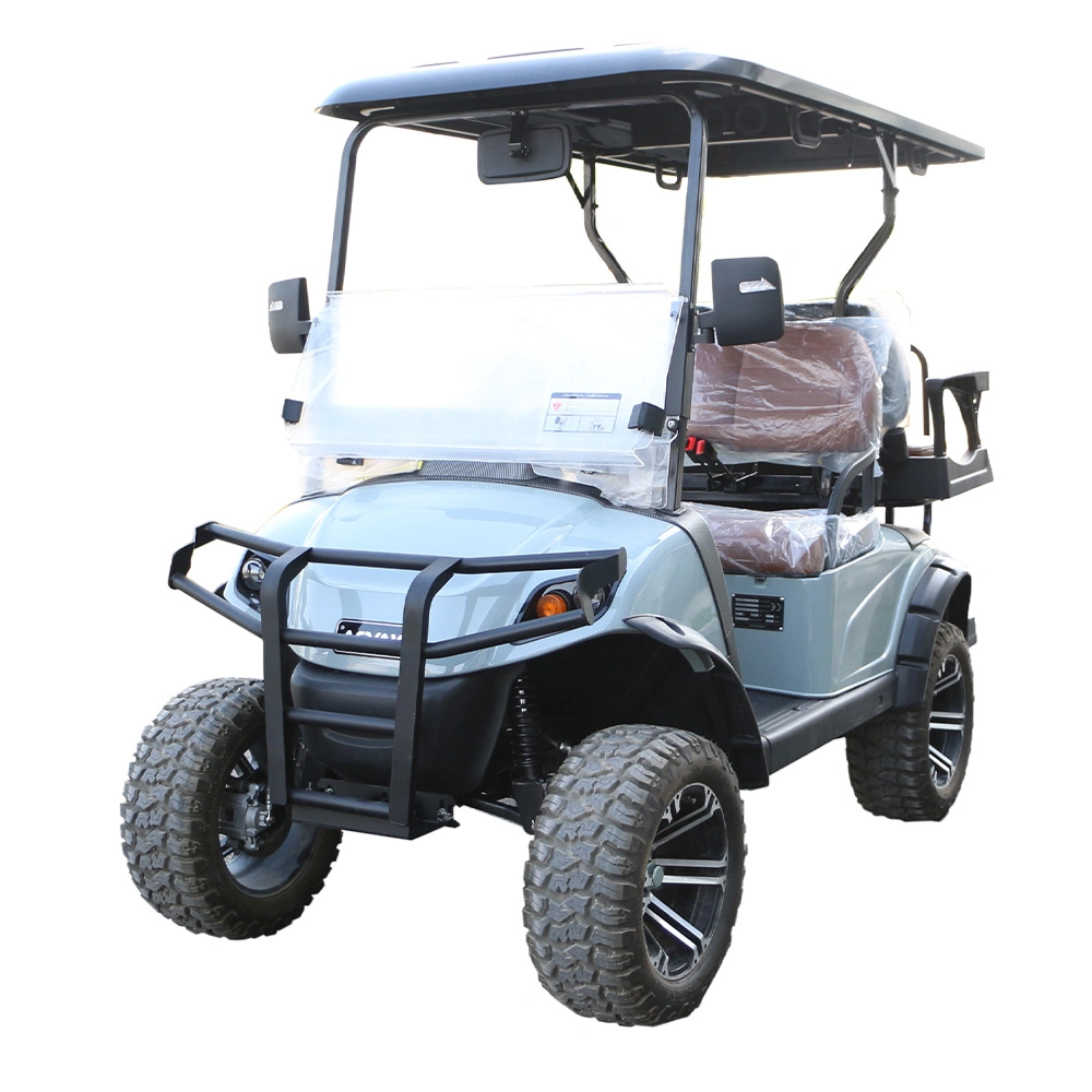 Hongchangda Electric Golf Cart 2+2 Seats 4 Wheels Club Car for Sighting with 48V 72V Fast Charger