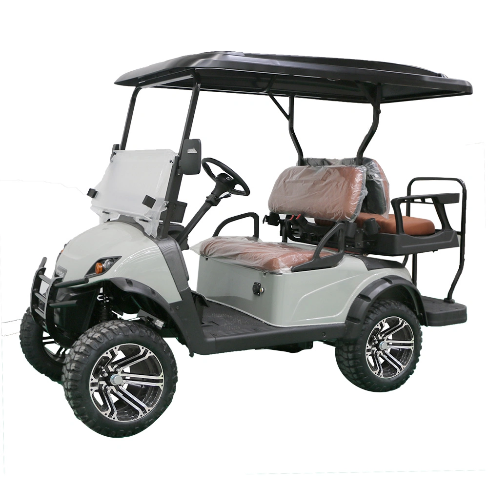 Hongchangda Electric Golf Cart 2+2 Seats 4 Wheels Club Car for Sighting with 48V 72V Fast Charger