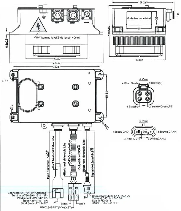 Electric Pushback LFP Battery Truck Charger Output 3.3kw 132V 32A Charger