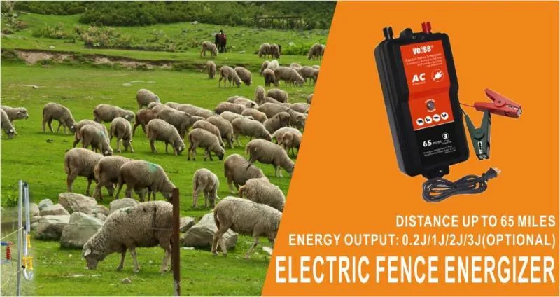 AC Low Impedance Electric Fence Charger Low-Impedence Design Maintains Maximum Energy on Fence Works in Heavy Weed Condition